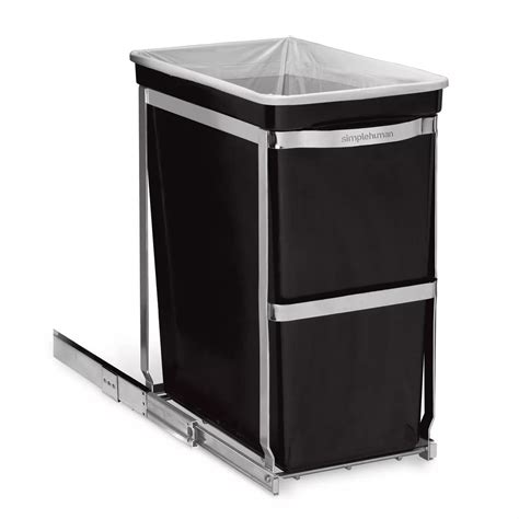 simplehuman in-cabinet trash can heavy-duty steel|pull out trash can target.